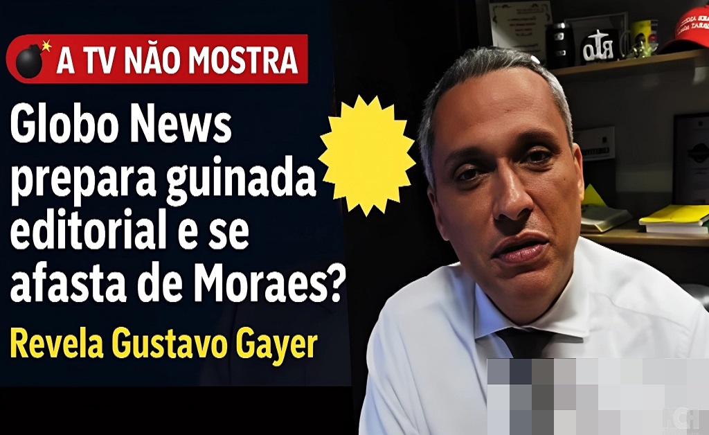 Gustavo Gayer revela possível mudança editorial da Globo News e afastamento de Moraes