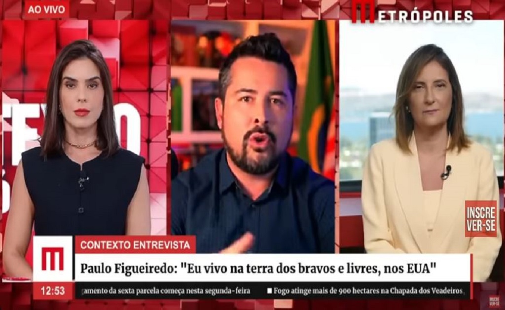 Paulo Figueiredo em estúdio critica a CNN e aponta manipulação na narrativa da “Anistia Light” — capa da coluna A TV Não Mostra.