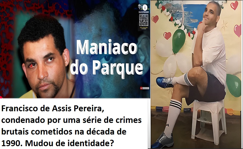 Francisco de Assis Pereira, o Maníaco do Parque, com aparência feminina e dentes quebrados dentro da prisão.