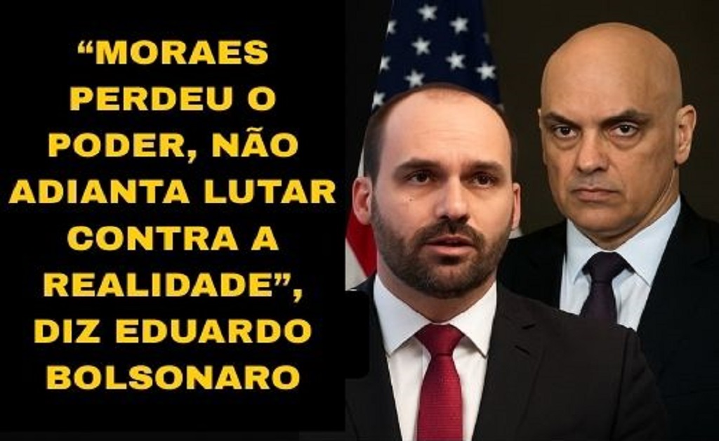 Eduardo Bolsonaro afirma que disputa em torno de Alexandre de Moraes é política após Tesouro dos EUA advertir bancos brasileiros sobre manobras ligadas à Lei Magnitsky.