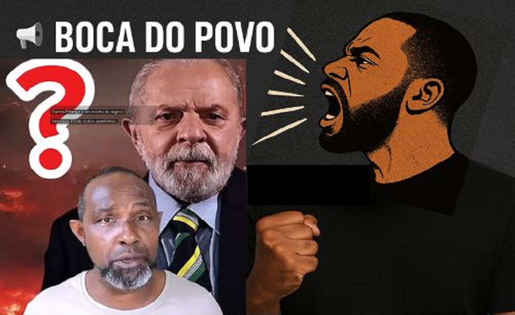 Coluna Boca do Povo: cidadão negro reage à frase “Ainda por cima negro!”, atribuída a Lula, e cobra posicionamento de artistas da esquerda sobre racismo e Lei Rouanet.