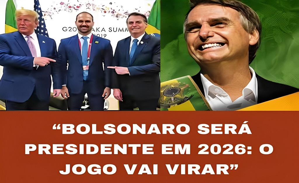 “Certeza de que Bolsonaro será eleito em 2026, enquanto o povo ainda desconhece o que está prestes a acontecer nos bastidores.”