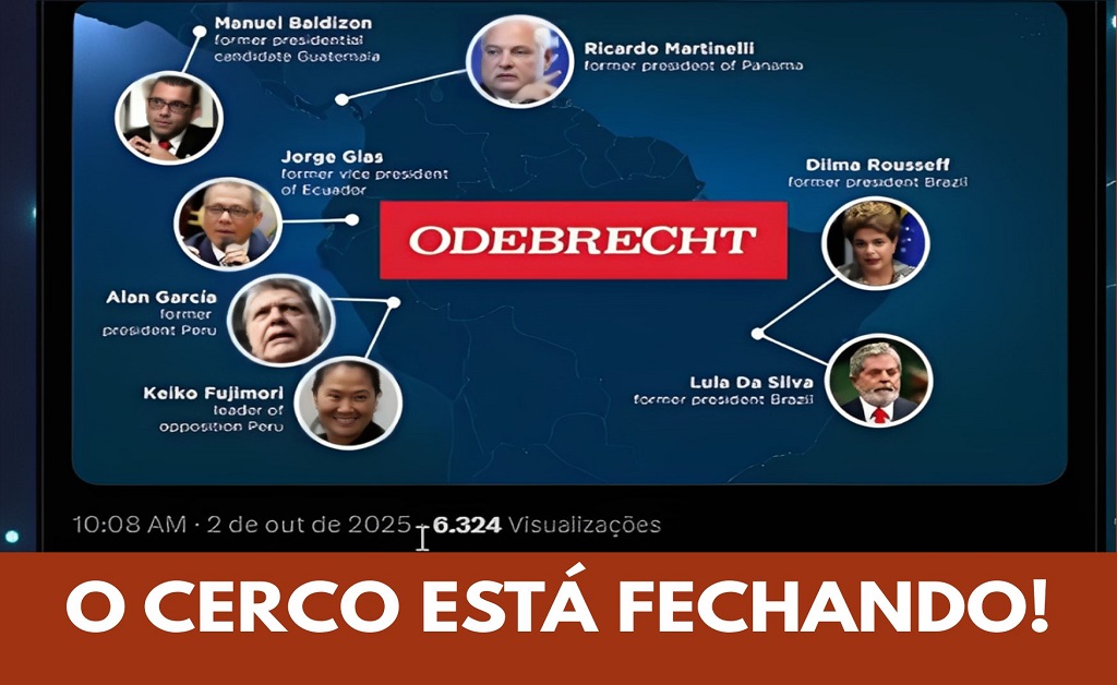 Representação do Departamento de Justiça dos EUA revisando documentos da Lava Jato e do caso Odebrecht, com referência à investigação internacional que atinge Lula, o PT e recorda acusações contra Moraes.