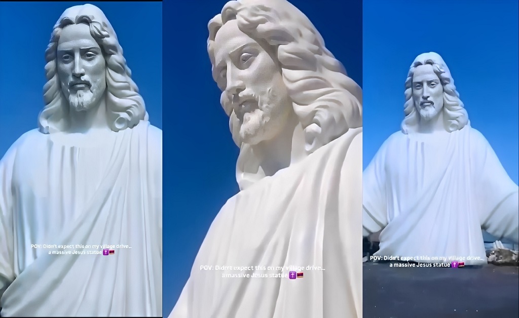 Projeto da estátua de Jesus Cristo em construção no Monte Hatis, na Armênia, considerada a maior do mundo